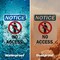 Signmission No Access OSHA Notice Sign, Plastic, 7in W x 10in L, 2PK OS-2PACK-NS-P-710-V-14344 - alternate 4